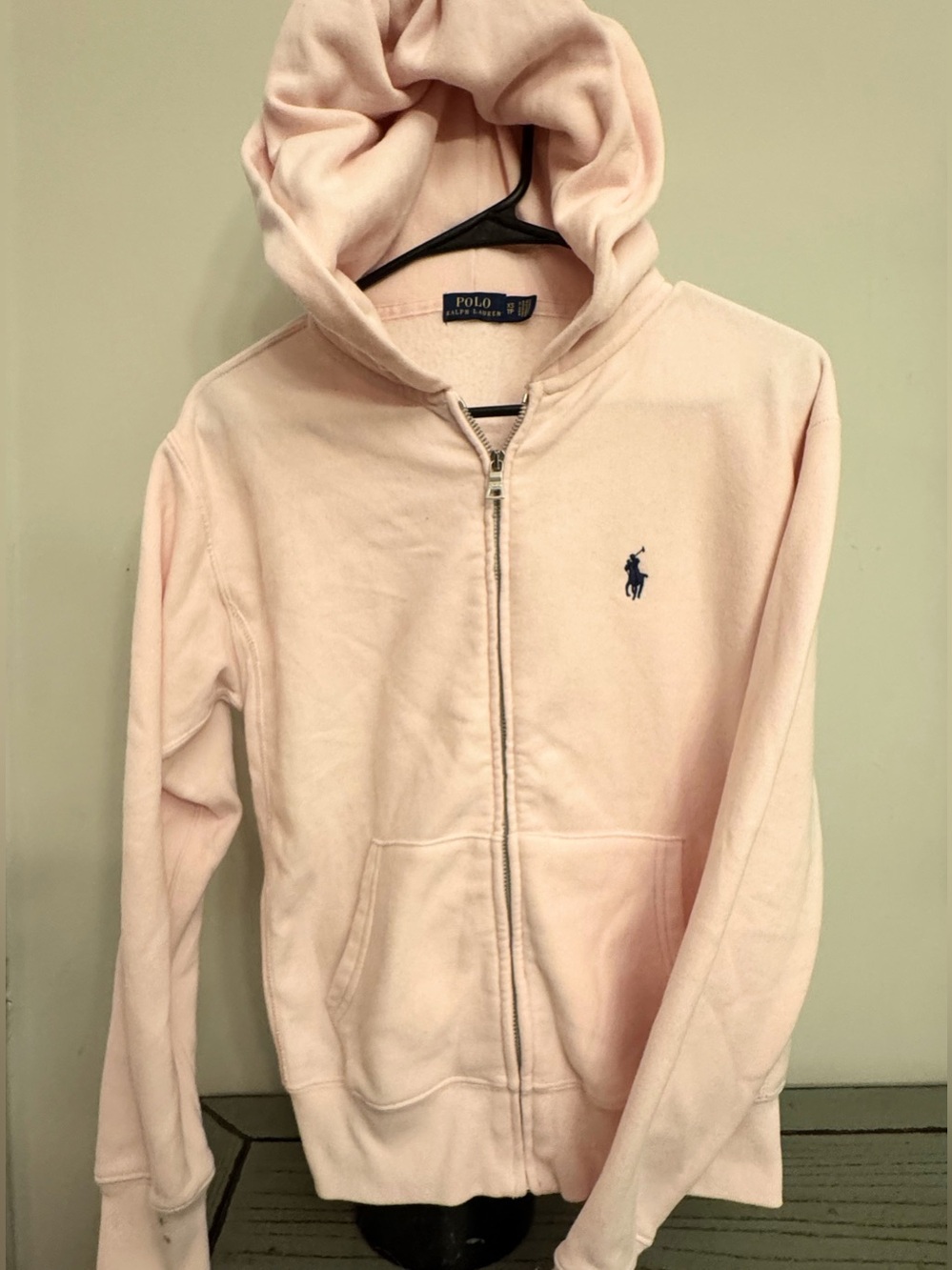 Polo Ralph Lauren Kids XS/TP Light Pink Full Zip Pony Hoodie